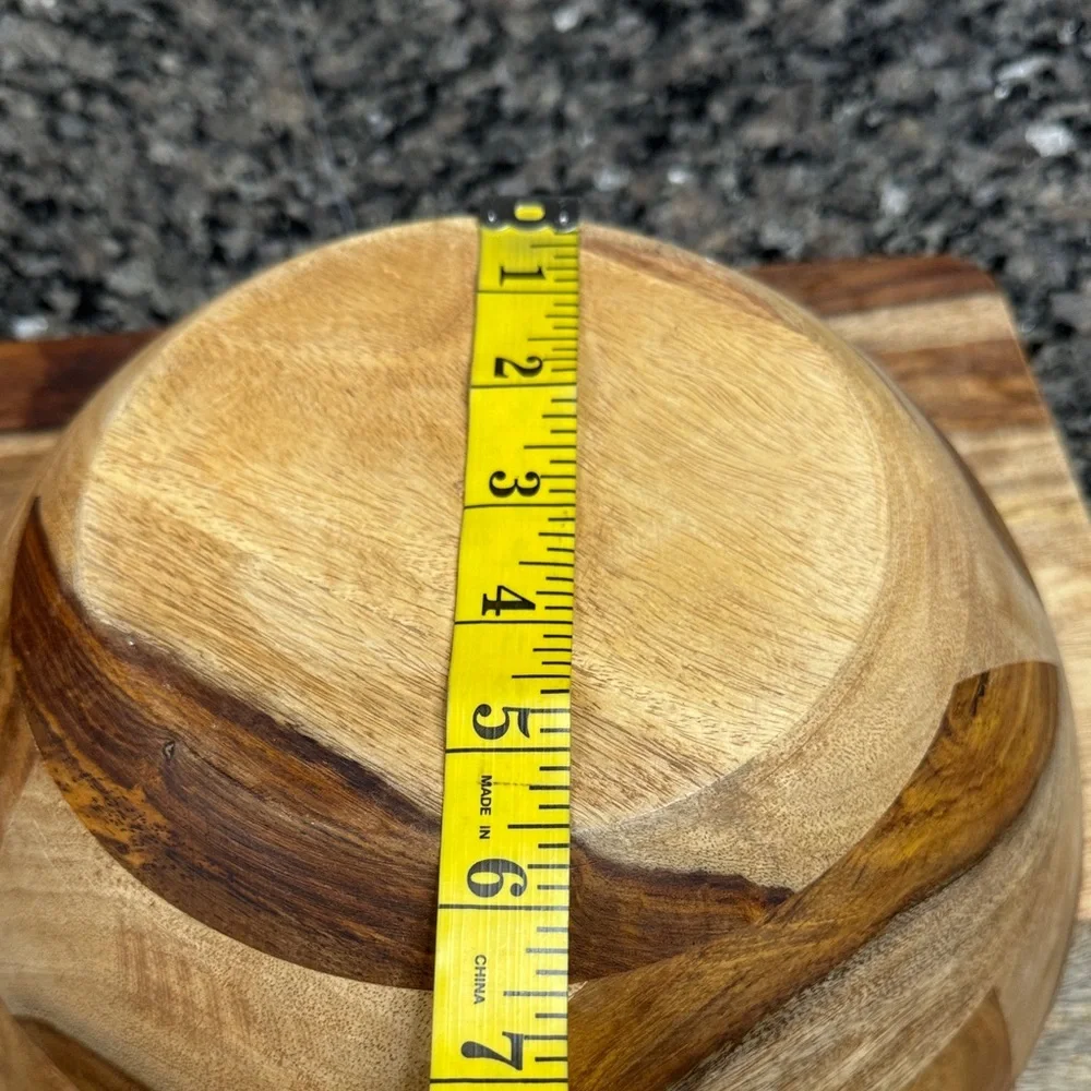 Rustic farmhouse 12” Wooden Bowl